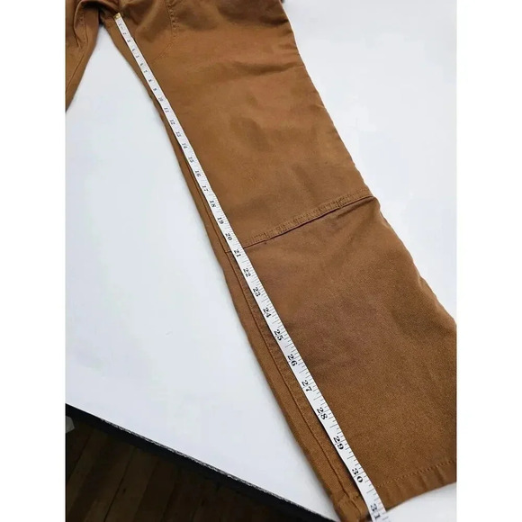 Carhartt Womens 12R Tan Rugged Flex Canvas Relaxed Fit Double Front Pants NWT - Picture 10 of 11